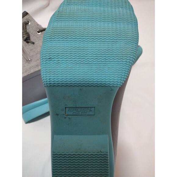 Sperry Saltwater Womens Size 8M STS98997 Blue Gray Duck Boots - Picture 6 of 6